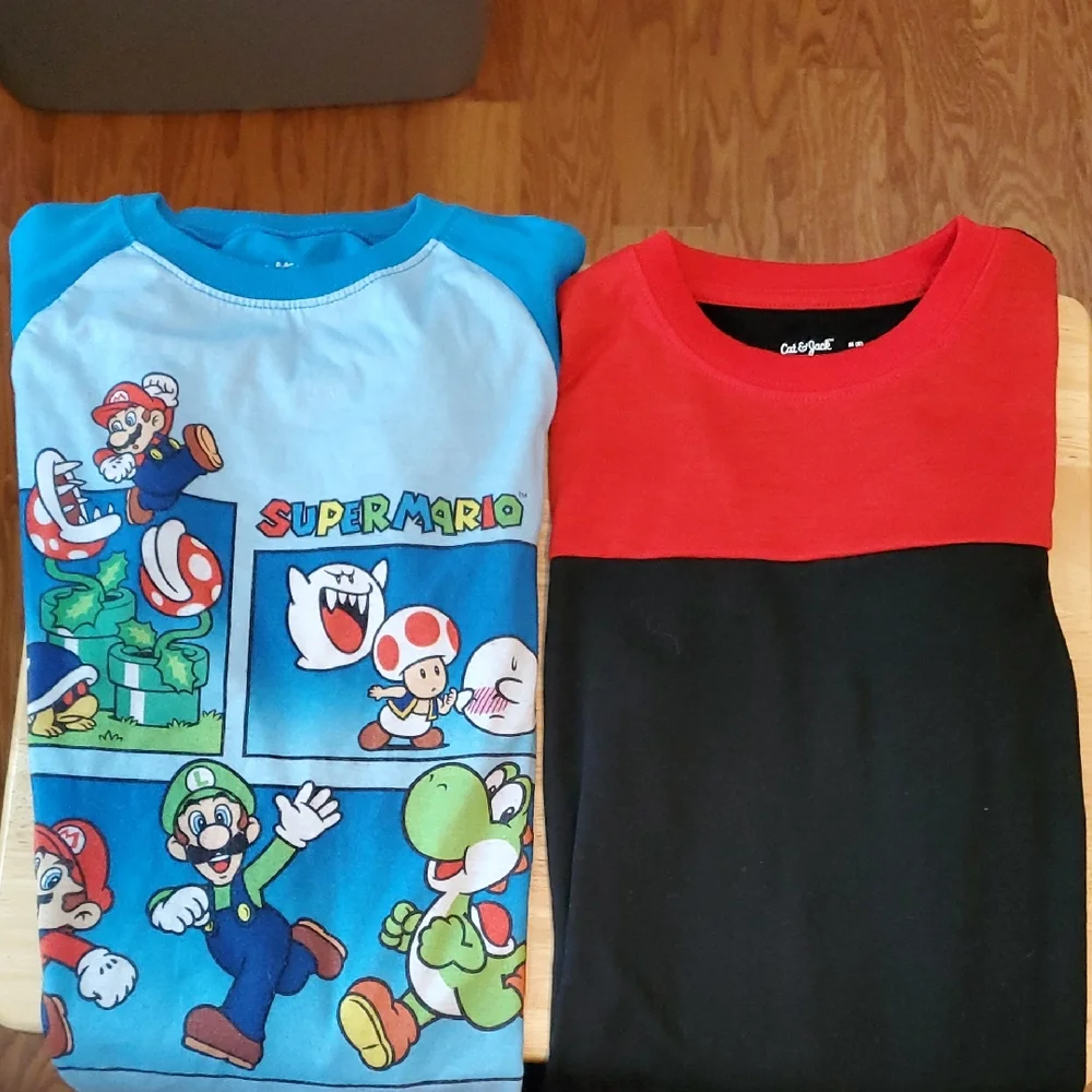 SALE Super Mario🌻 Cat & Jack Kids PJ Tops Size 8